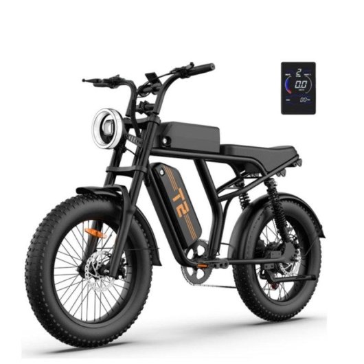 Bicicleta eléctrica Urlife T2 250W batería 48V 15,6Ah Fat Tire suspensión doble