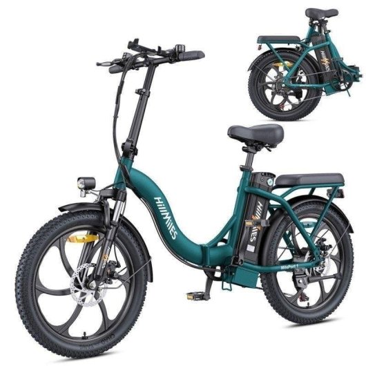 Bicicleta Elétrica ENGWE MilePort 1 Motor 250W Bateria 36V 13Ah Verde