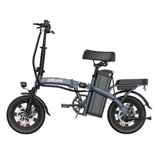 Bicicletta elettrica URLIFE F1L 14 pollici 350W 48V pieghevole grigia