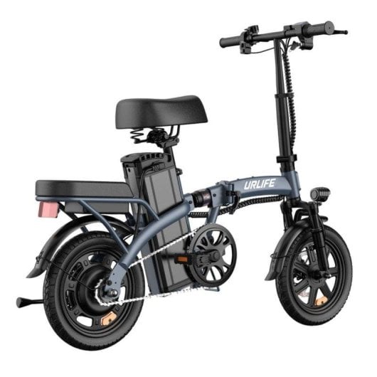 Bicicletta elettrica URLIFE F1L 14 pollici 350W 48V pieghevole grigia