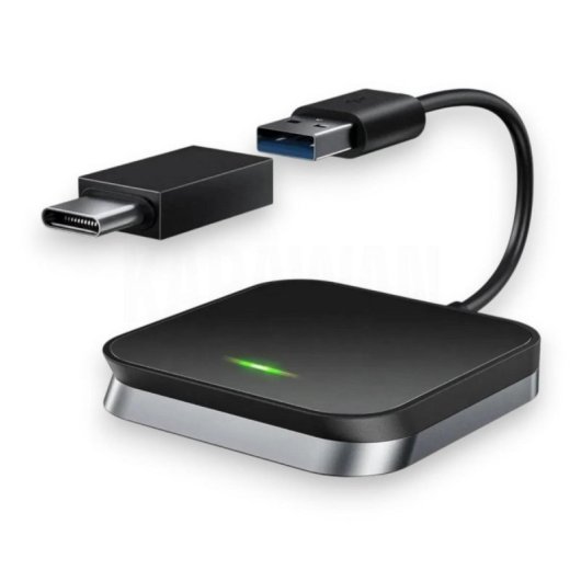 Adaptateur CarPlay Sans Fil Générique WiFi 5GHz Plug and Play Ultra Compact