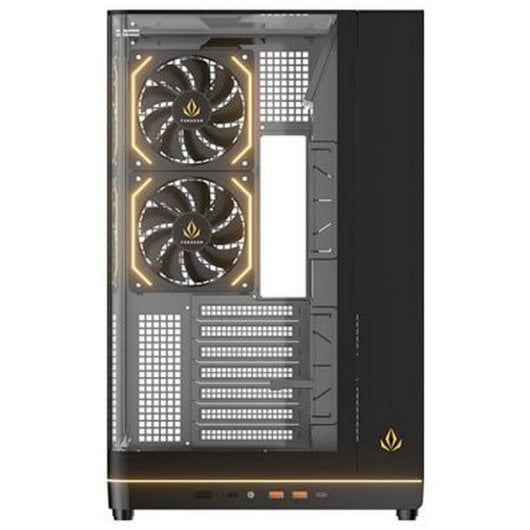 Torre ATX Forgeon VISION LCD ARGB Nero schermo 9,16'' USB-C vetro curvo
