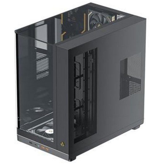 Torre ATX Forgeon VISION LCD ARGB Nero schermo 9,16'' USB-C vetro curvo