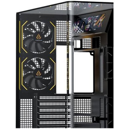 Torre ATX Forgeon VISION LCD ARGB Nero schermo 9,16'' USB-C vetro curvo