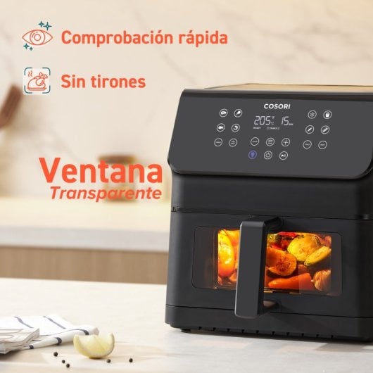 Fritadeira Elétrica Cosori Premium II Plus 6.2L 1700W com Janela e Tela Inclinada