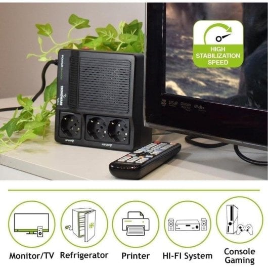 Sai Tecnoware 2000VA LCD Anzeige 2 Ausgänge Überspannungsschutz