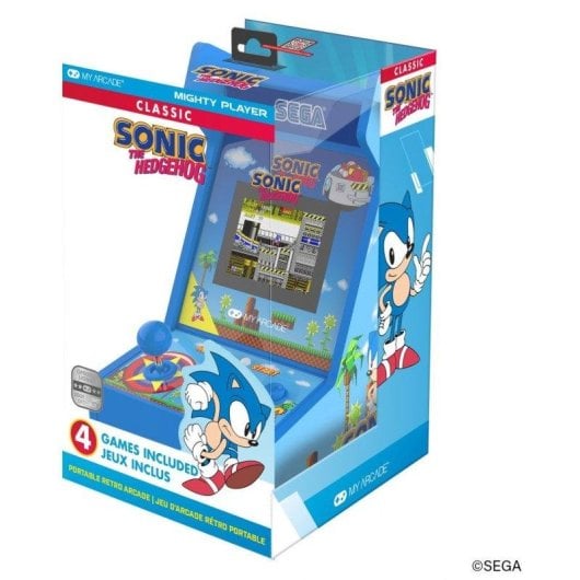 DREAMGEAR Mighty Player Sonic The Hedgehog Retro Portátil Pantalla Color Azul