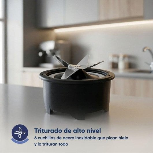 Origial Blend&Mix Glass 1000W Batidora de vaso, cristal 1,5 L, pica hielo, acero inox