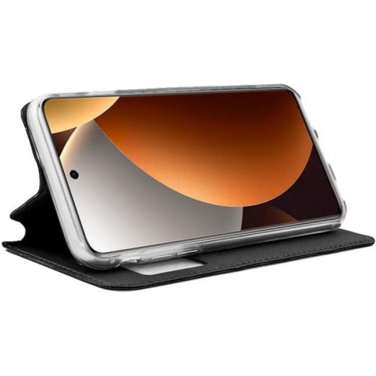 Funda para móvil Cool Flip Cover Solapa Polipiel Negra Antigolpes para Xiaomi Redmi Note 15 Pro 5G