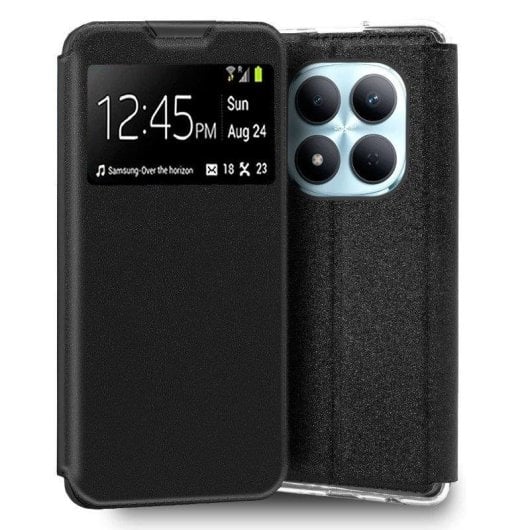 Funda per smartphone Cool Flip Cover Libro Polipelle Nera Resistente per Xiaomi Redmi Note 15 Pro