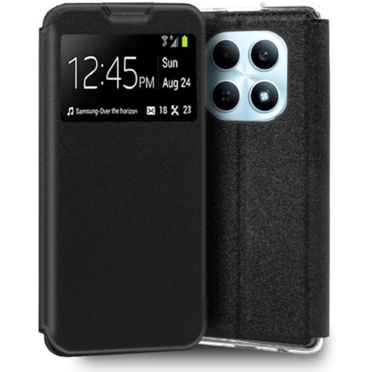 Funda para móvil Cool Flip Cover Solapa Polipiel Negra Antigolpes para Xiaomi Redmi Note 15
