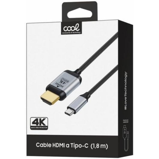 Cavo HDMI a Tipo-C Cool 8434847082608 1,8 m Ultra 4K Universale