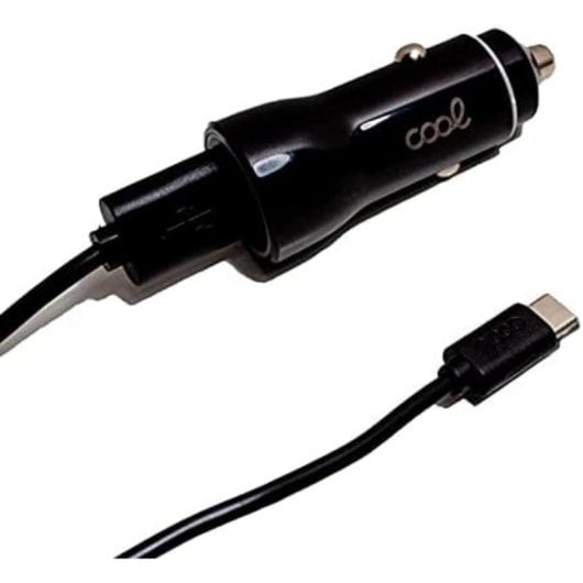 Auto-Ladegerät Cool 8434847082509 38W 2x USB Typ C Kabel Schwarz