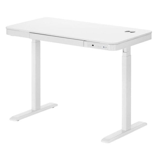 Scrivania Kimex motorizzata 118 x 60 cm con cassetto e caricatore wireless