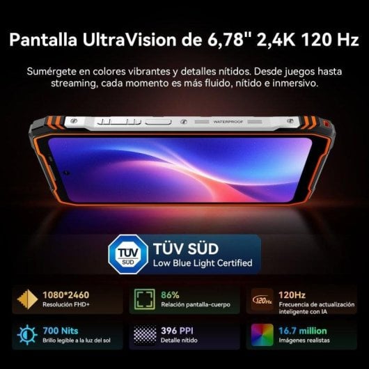 Blackview Xplore X1 5G 12GB 256GB 6.78" Naranja