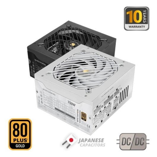Fuente de Alimentación Mars Gaming MPB750PSI 750W 80 Plus Gold modular