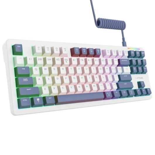 Teclado Trust GXT872 Xyra mécanique TKL Layout Español RGB switches hot-swap