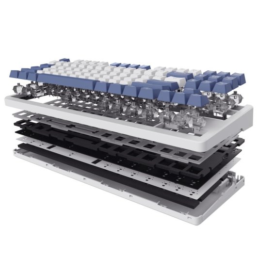 Teclado Trust GXT 872 Xyra mecánico TKL RGB con switches hot-swap y layout español