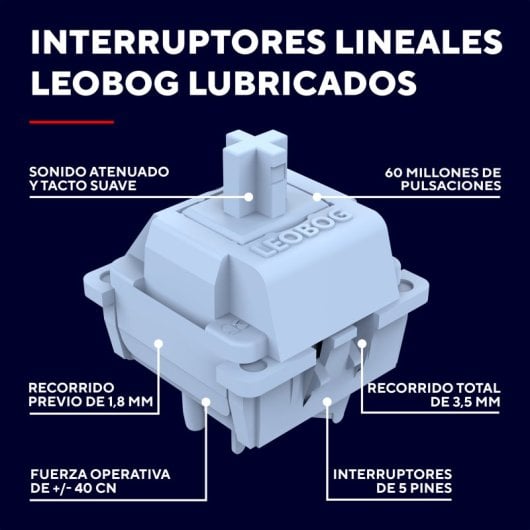 Teclado Trust GXT 872 Xyra mecánico TKL RGB con switches hot-swap y layout español