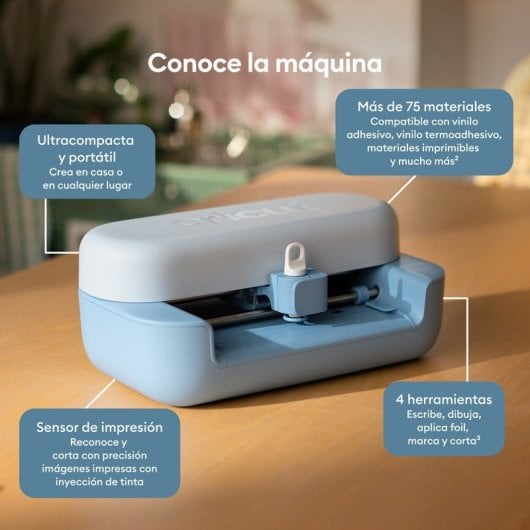 Plotter de corte Cricut Joy 2 Azul Pack Essential portátil Bluetooth
