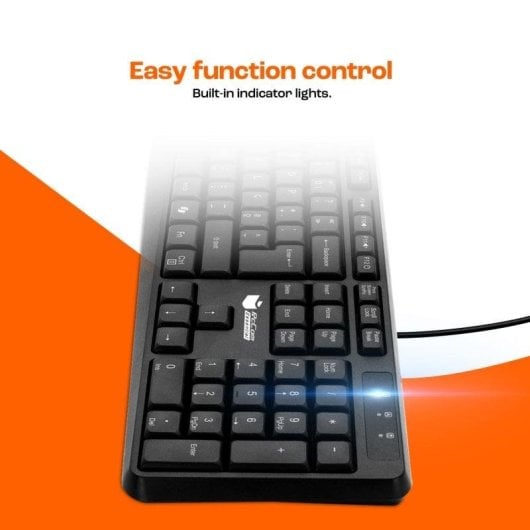 Teclado PcCom Essential MK20 com tecla Copilot Português Preto