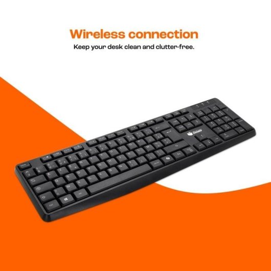 Clavier PcCom Essential MK20 Wireless AZERTY avec touche Copilot noir