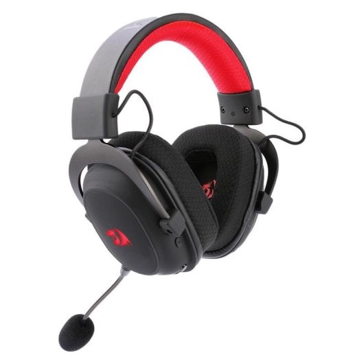 Auriculares Redragon H510 Zeus Pro inalámbricos Bluetooth y 2,4 GHz para gaming con micrófono RGB negros