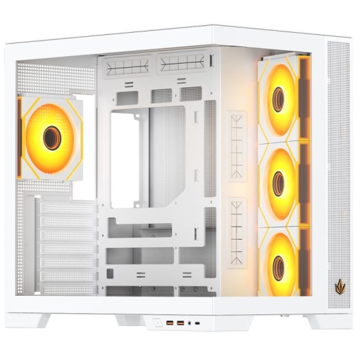 Forgeon Tiberium EVO Torre ATX ARGB Cristal Templado Blanca