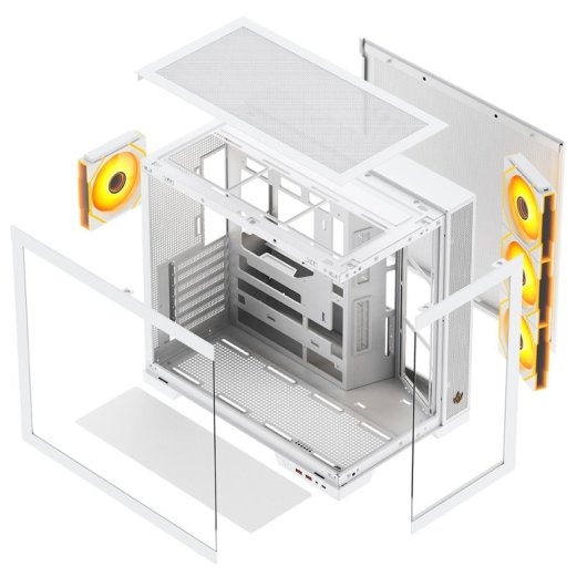Forgeon Tiberium EVO Torre ATX ARGB Cristal Templado Blanca