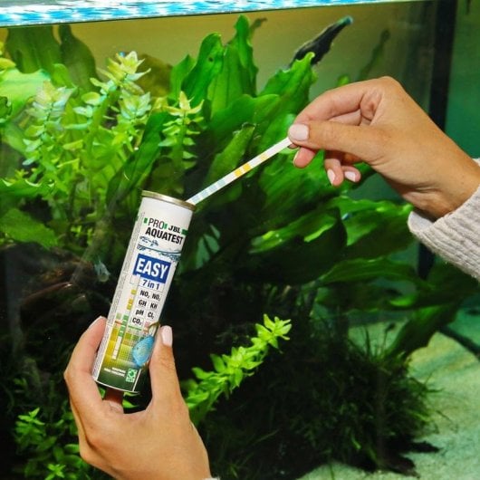 Tira de teste de água JBL ProAquaTest Easy 7in1 para aquários 50 unidades