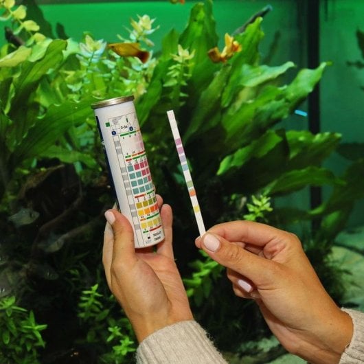 Tira de teste de água JBL ProAquaTest Easy 7in1 para aquários 50 unidades