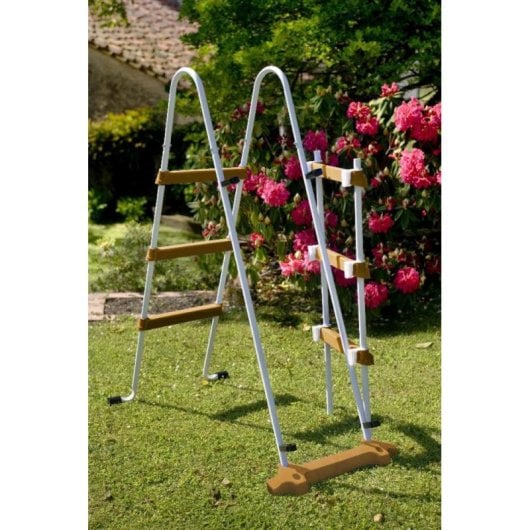 Piscina GRE KIT500W Oval Madeira 14550L Escada Filtro Cobertura