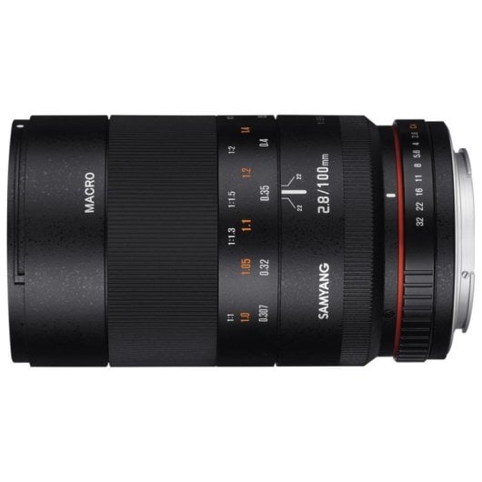 Objetivo Samyang 100mm F2.8 ED UMC Macro Montura Micro Four Thirds Negro