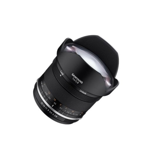 Objectif Samyang 14mm F2.8 MK2 Monture Fuji X Pare-soleil Résistant