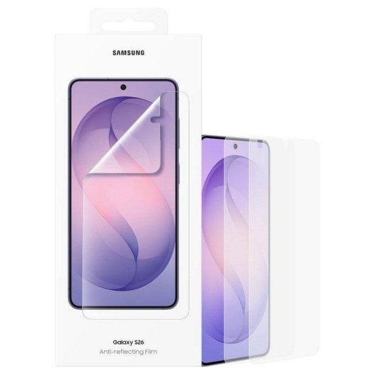 Protector de pantalla Samsung Galaxy S26 antirreflejos antihuellas kit instalación