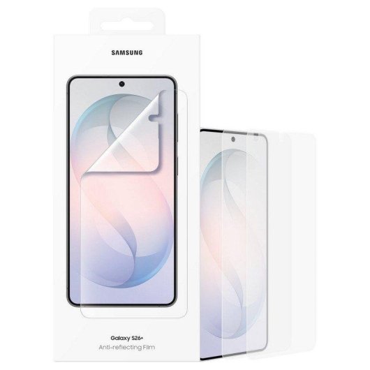 Protector de pantalla Samsung Galaxy S26 Plus antirreflejos antihuellas kit doble