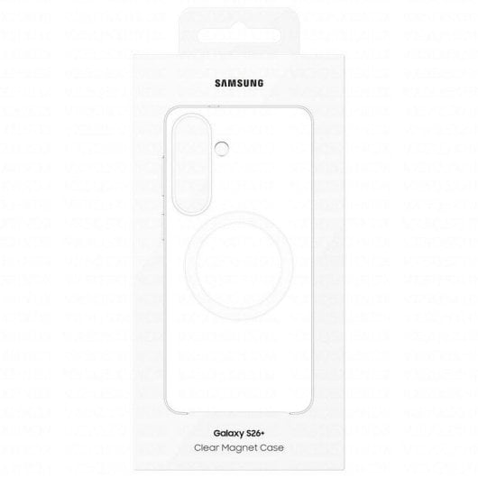 Funda per smartphone Samsung Magnetica Trasparente Plastica Antiurto per Galaxy S26 Plus