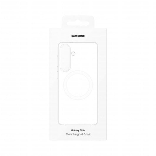 Funda per smartphone Samsung Magnetica Trasparente Plastica Antiurto per Galaxy S26 Plus