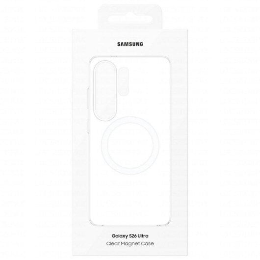 Funda per smartphone Samsung Magnetica Trasparente Plastica Antiurto per Galaxy S26 Ultra