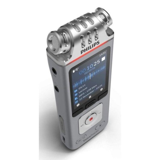 Registratore Philips DVT4115 8GB 3 Microfoni Stereo App Remota