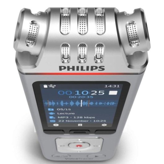 Registratore Philips DVT4115 8GB 3 Microfoni Stereo App Remota