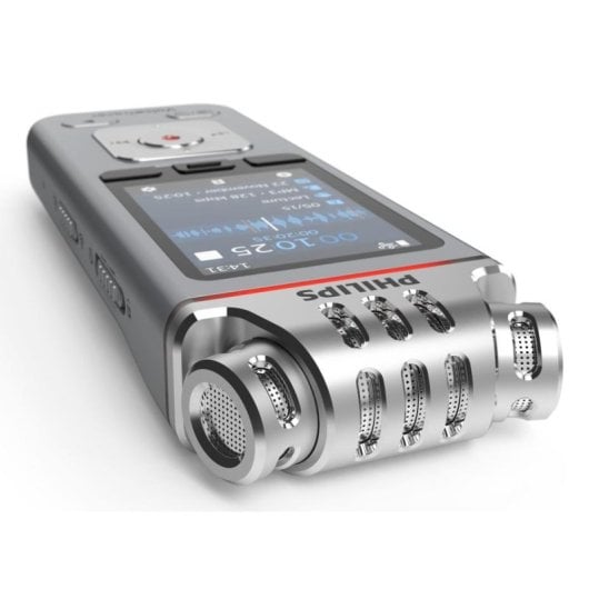 Dictáfono Philips DVT4115 8GB 3 Micrófonos Estéreo Control Remoto App