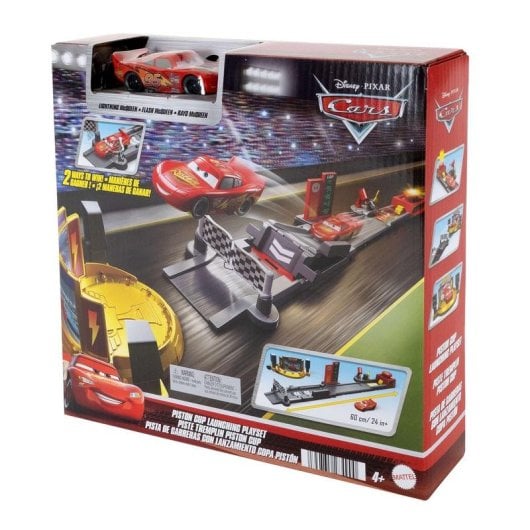 Veículo de Corrida Disney Pixar Cars JDJ02 MATTEL com Pista Multicor