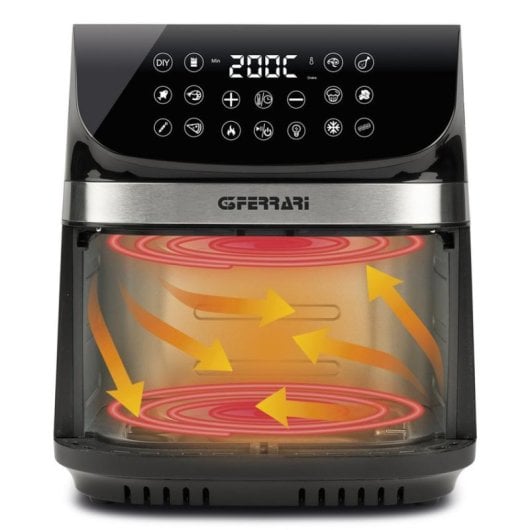 Heißluftfritteuse G3Ferrari G10215 9L 2200W Touchscreen Sichtfenster