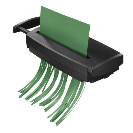 Aktenvernichter HAMA Classic S60 Streifenschnitt 6 Blatt 22 cm 74 dB Schwarz