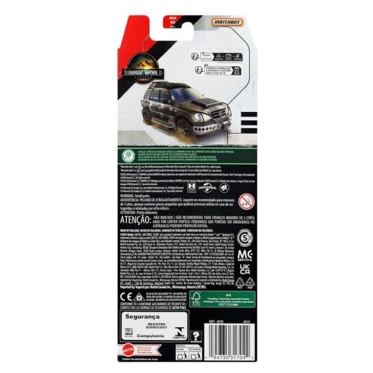 Véhicule Matchbox MATTEL Jurassic World JGL24 Set Métal 1:64 Multicolore