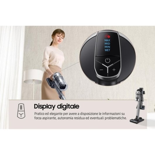 Akku Staubsauger Samsung VS20R9046T3 550W 60 Minuten HEPA Multi-Cyclonic Beutel