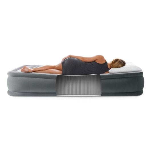 Matelas gonflable Intex DuraBeam Comfort Plush Mid-Rise Double pompe intégrée 191x137x33 cm
