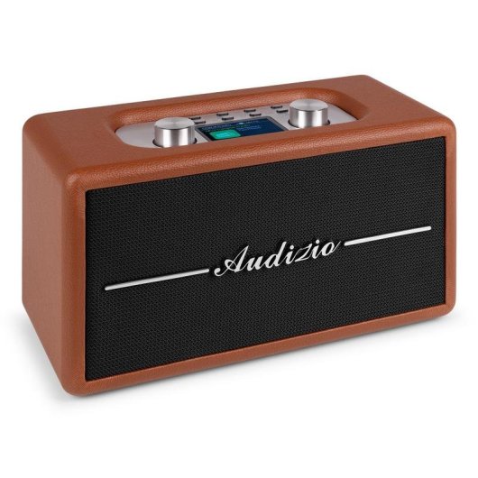 Radio portátil Audizio Tune60-BN DAB+ FM Bluetooth pantalla LCD 2,4" marrón