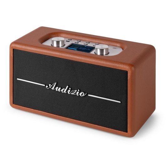 Radio portátil Audizio Tune60-BN DAB+ FM Bluetooth pantalla LCD 2,4" marrón